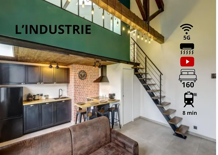 L\'Industrie-Loft-T2-Clim-Parking A Proximite