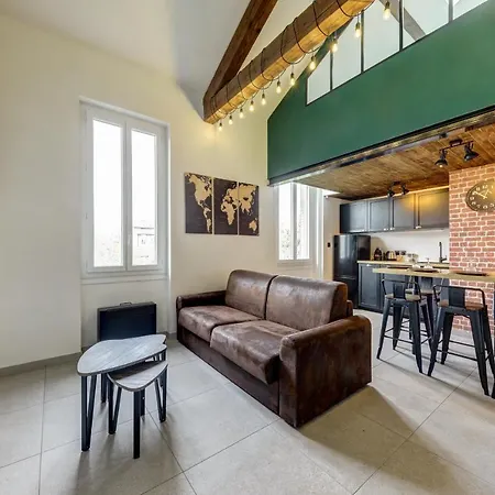 Appartement L'Industrie-Loft-T2-Clim-Parking A Proximite à Pierre-Bénite Extérieur photo